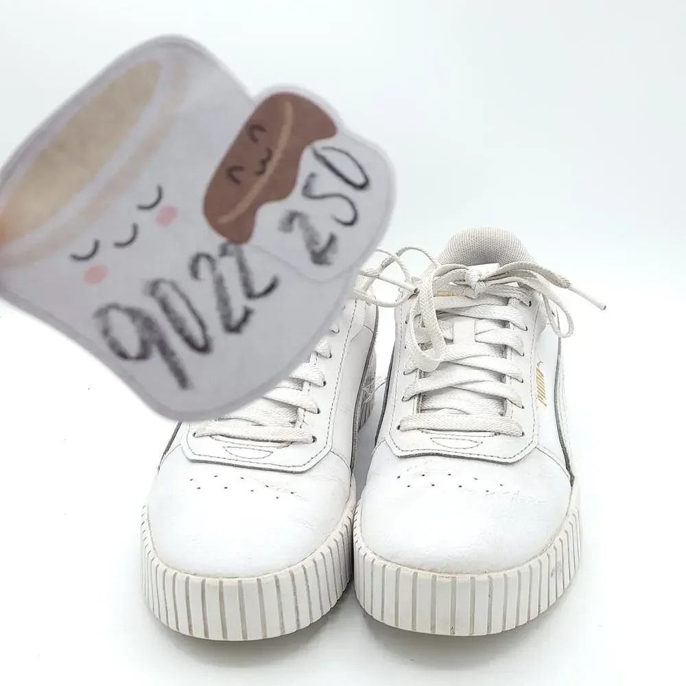 Puma carina 391732-01 white gold womens size 7.5 - Picture 9 of 10